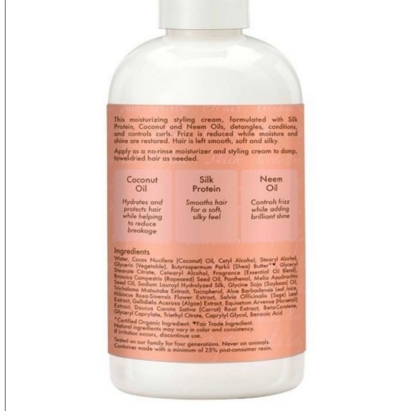 Shea Moisture Coconut & Hibiscus Curl & Style Milk 8 Oz - Picture 2 of 3